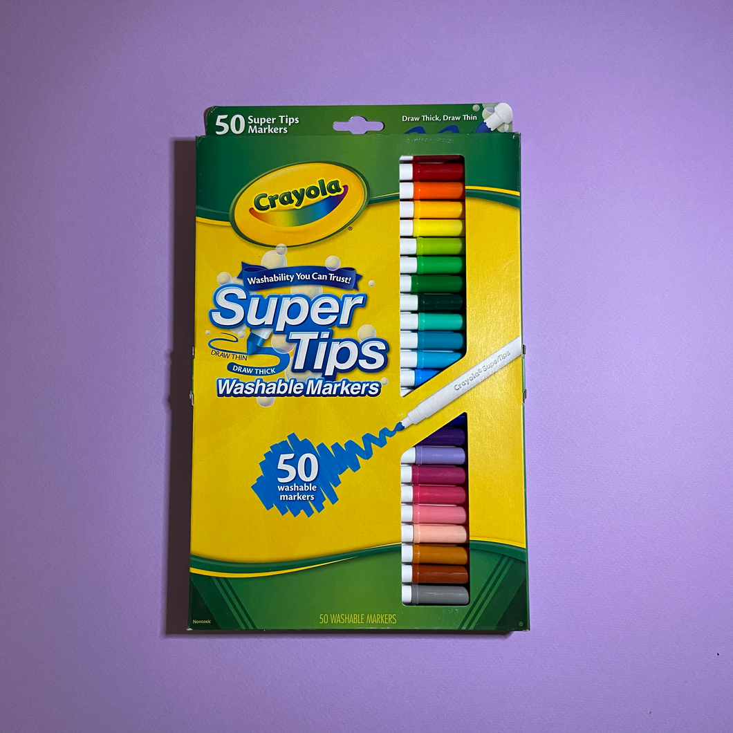 Set plumones supertips Crayola - 50 colores